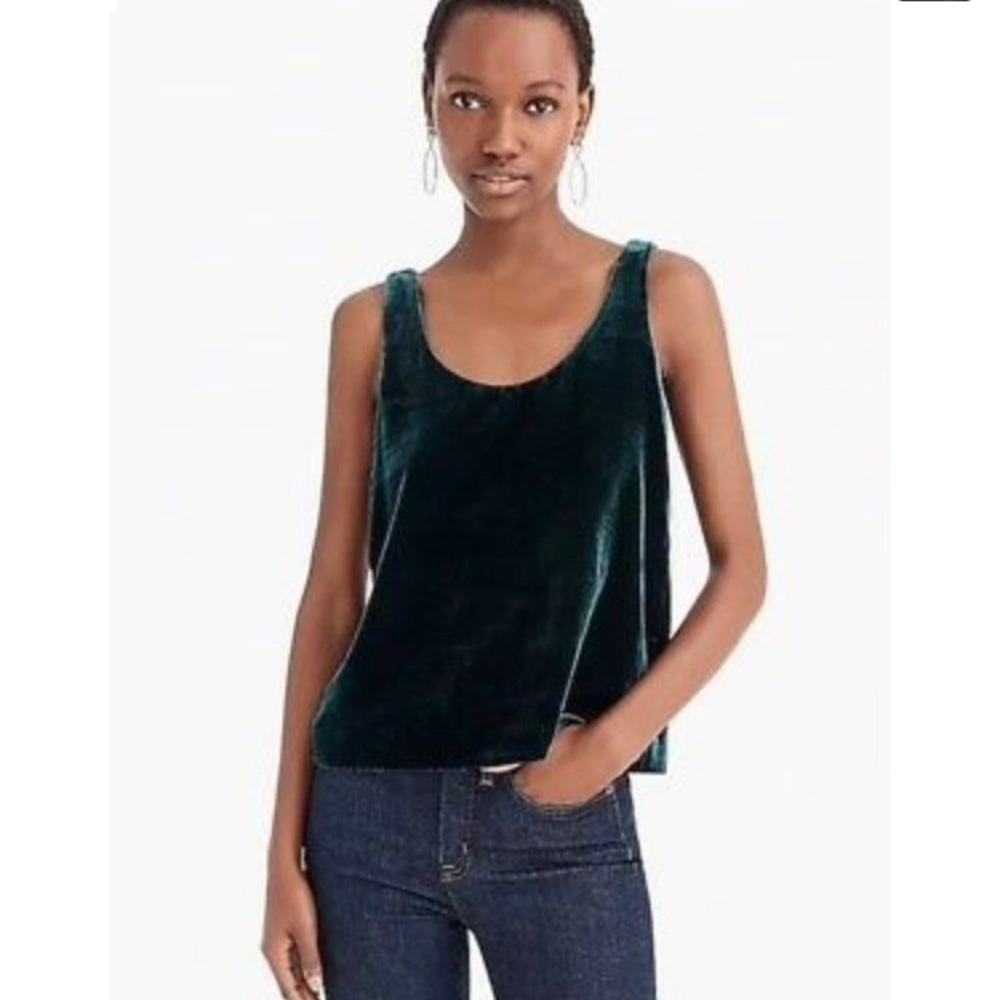 J crew velvet tank top